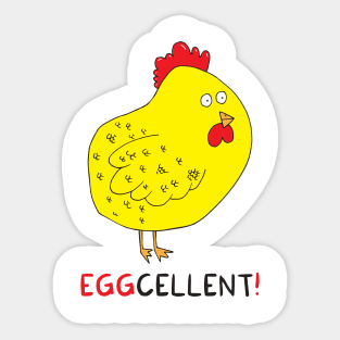 Eggcellent Sticker